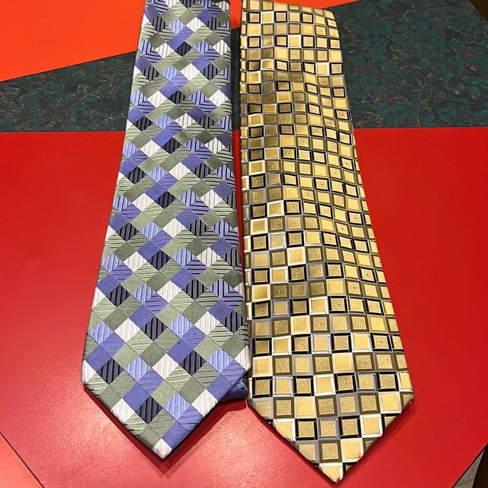 Geoffrey Beene & Roberto Villini Silk Ties